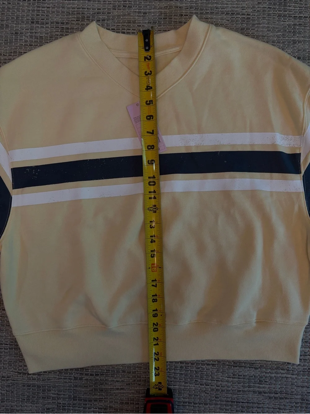 wild fable Pale Yellow V-Neck Pullover Sweatshirt - Picture 5 of 5